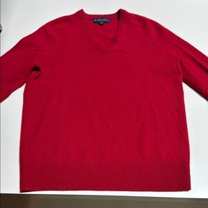Classic Red V-Neck Sweater
